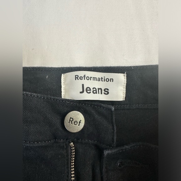 Reformation black high waist skinny jeans size 24 - Picture 9 of 10